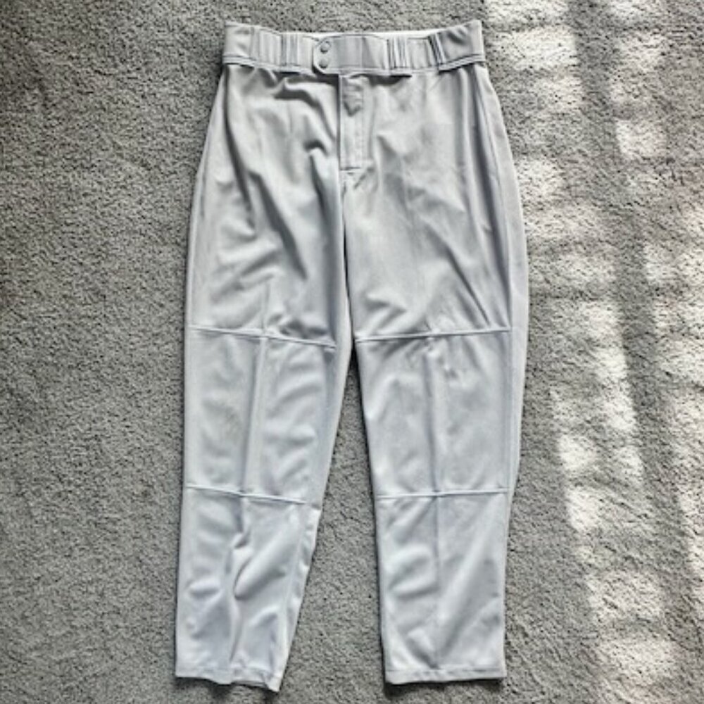 Gray Rawlings Baseball Pants - Men's Size Large - Full Length - EUC